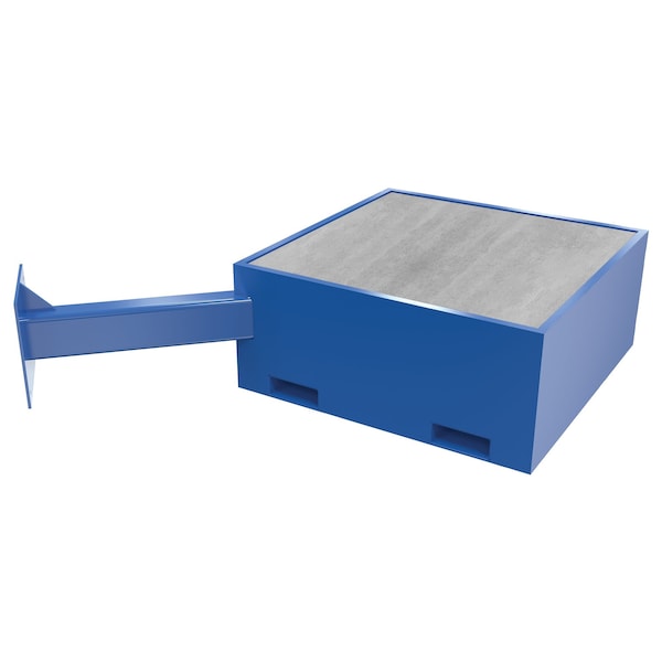 Addl Offset Steel Base, 18", Concrete